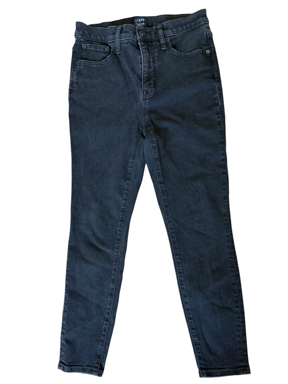 J. Crew Women's High-Rise Skinny Jeans in Black 28P